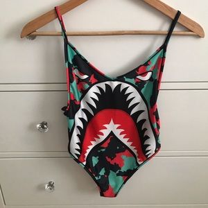 Onepiece shark ethika swimwear bodysuit